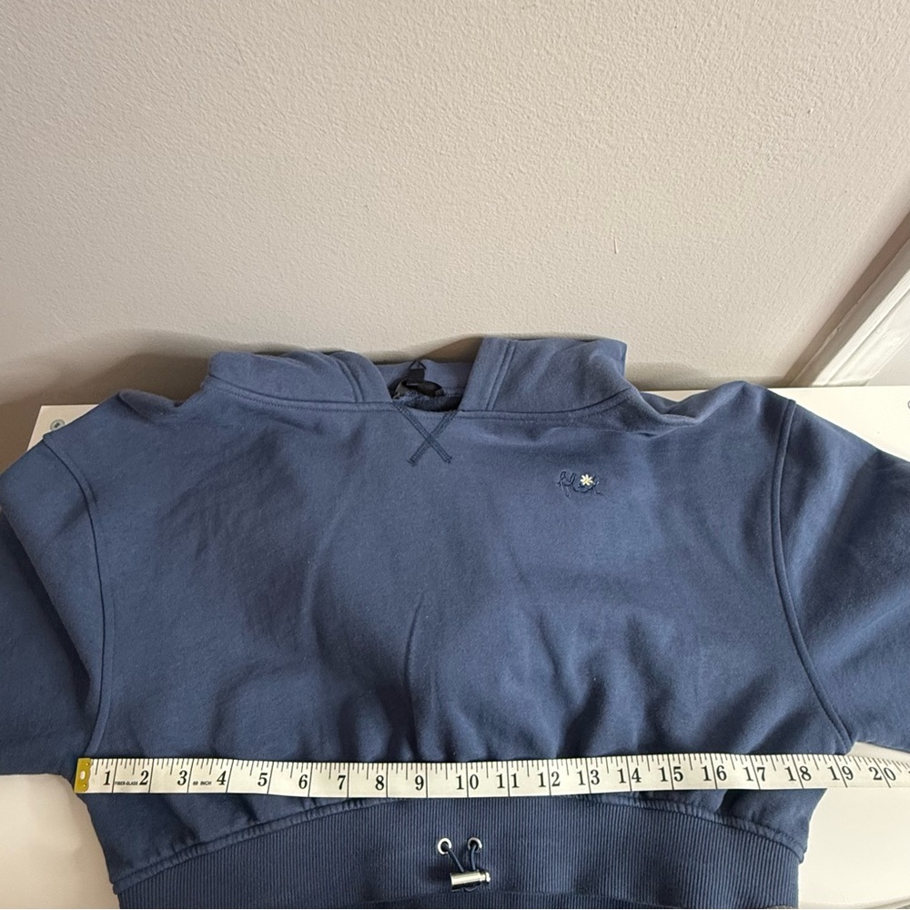 For Live and Lemons Josie Blue Cropped Hoodie Large NWT - Picture 10 of 10